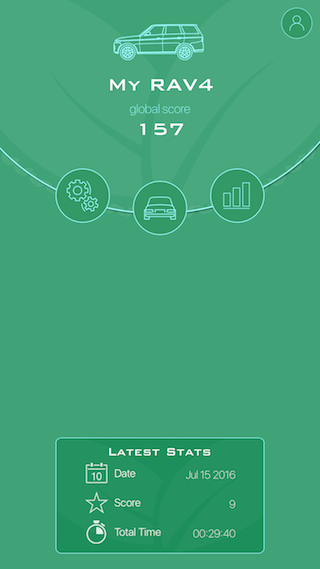 Dare Apps vehicle dashboard screen